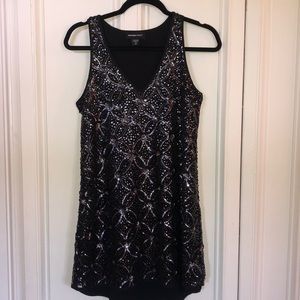 Sequin pull on dress
